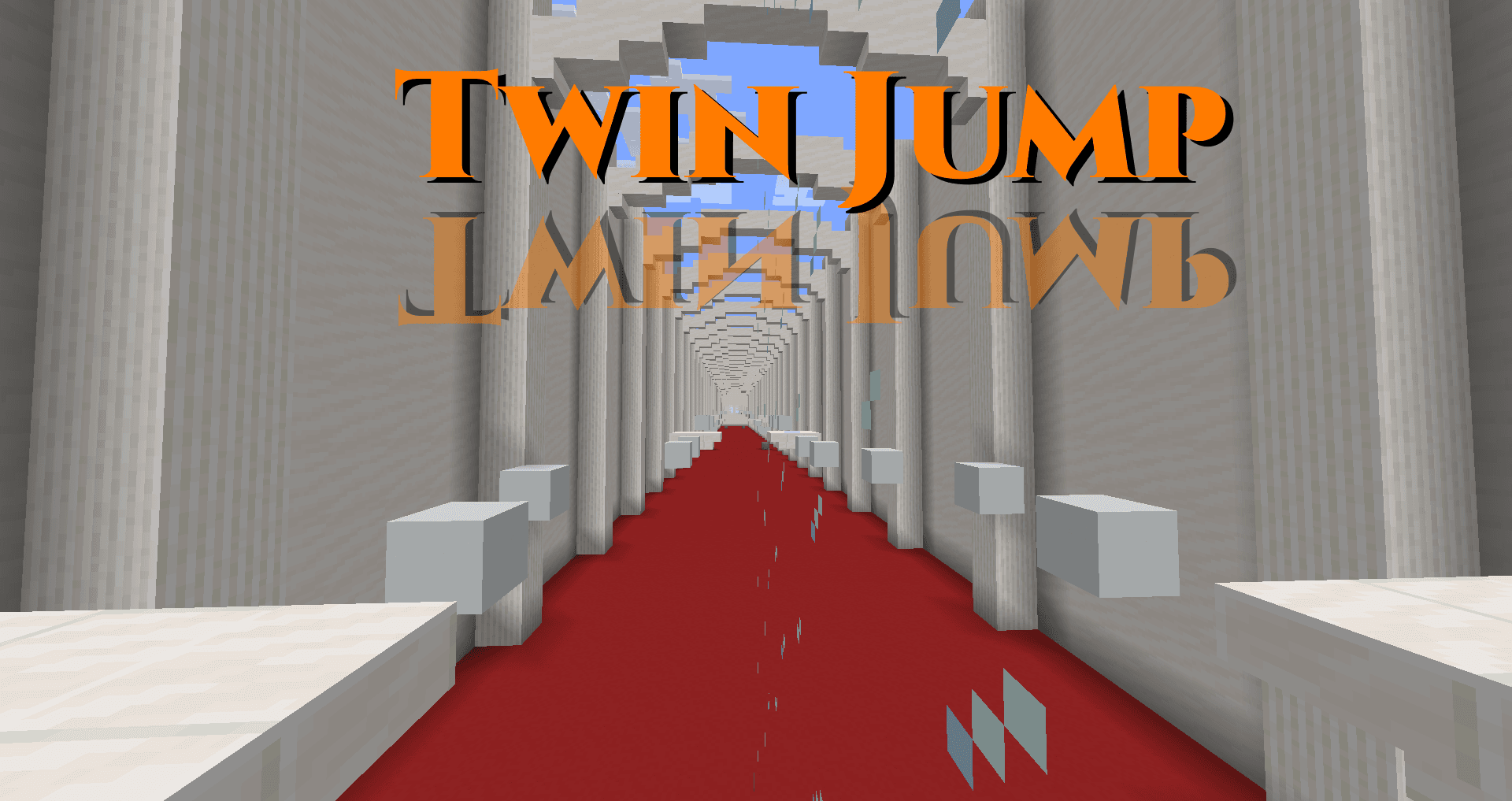 The logo for Twin Jump, a Minecraft map for Minecraft 1.15.2 by TheblueMan003 on MCCreations