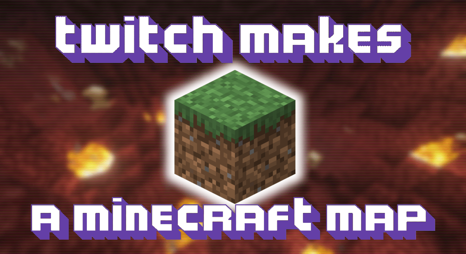The logo for Twitch Makes a Minecraft Map, a Minecraft map for Minecraft 1.16.3 by Henzoid on MCCreations