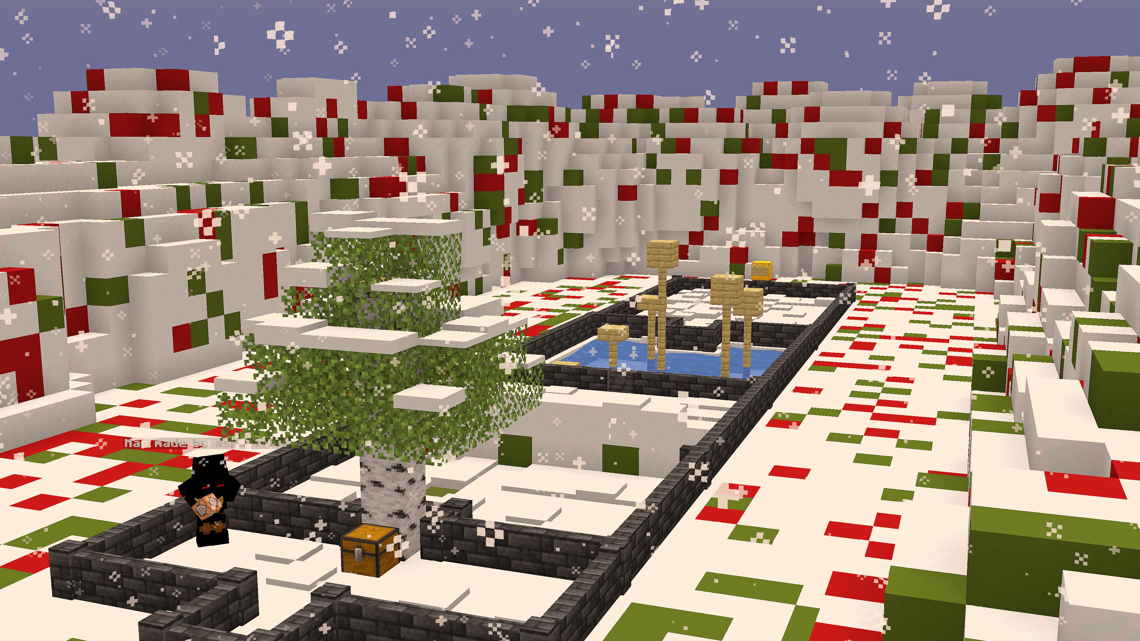 The logo for Unfair Xmas, a Minecraft map for Minecraft 1.19.2 by aspookabie on MCCreations