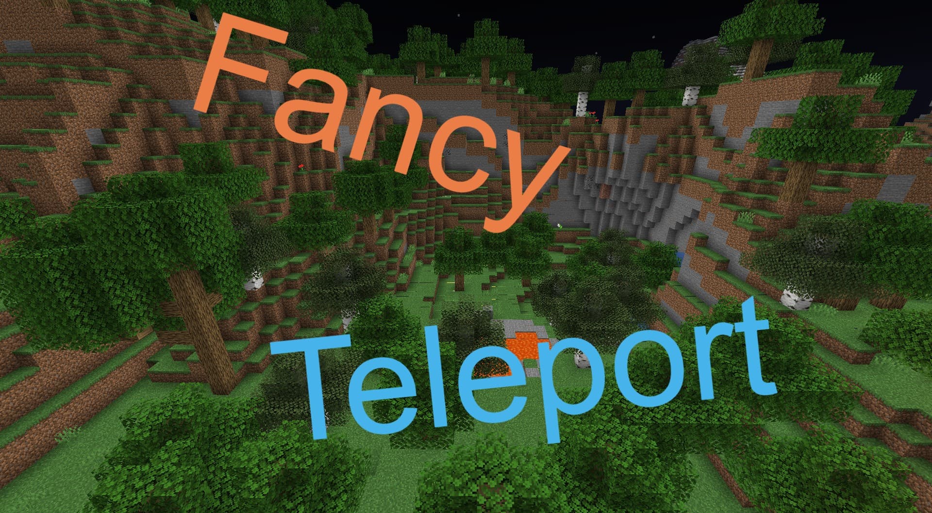 The logo for Fancy Teleport, a Minecraft datapack for Minecraft 1.16 by Zombie1111 on MCCreations