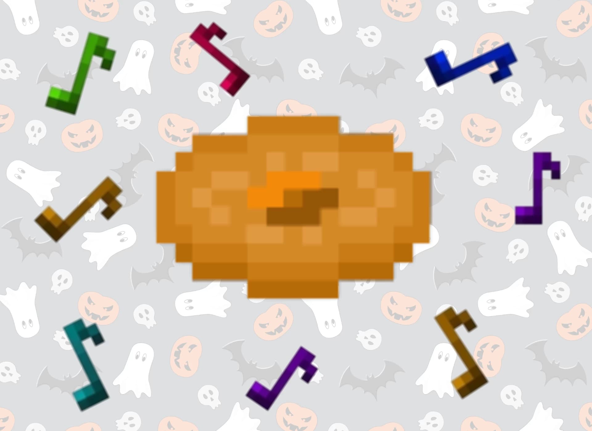 The logo for Halloween Music Discs, a Minecraft resourcepack for Minecraft 1.21 by Dolphin Cupcake on MCCreations