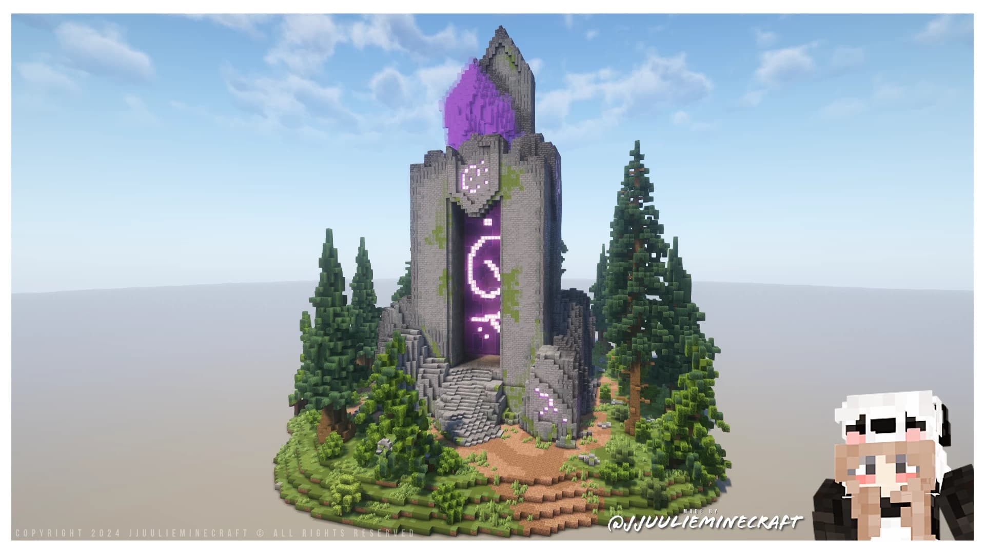 The logo for Magic Rune Portal, a Minecraft map for Minecraft 1.20+ by JJuulie on MCCreations