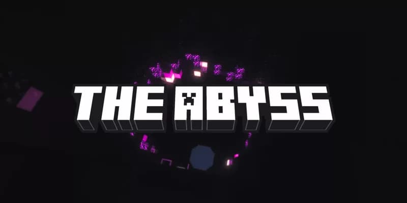 The logo for The Abyss | Lifesteal SMP Season 5, a Minecraft map for Minecraft 1.21 by Dolphin Cupcake on MCCreations