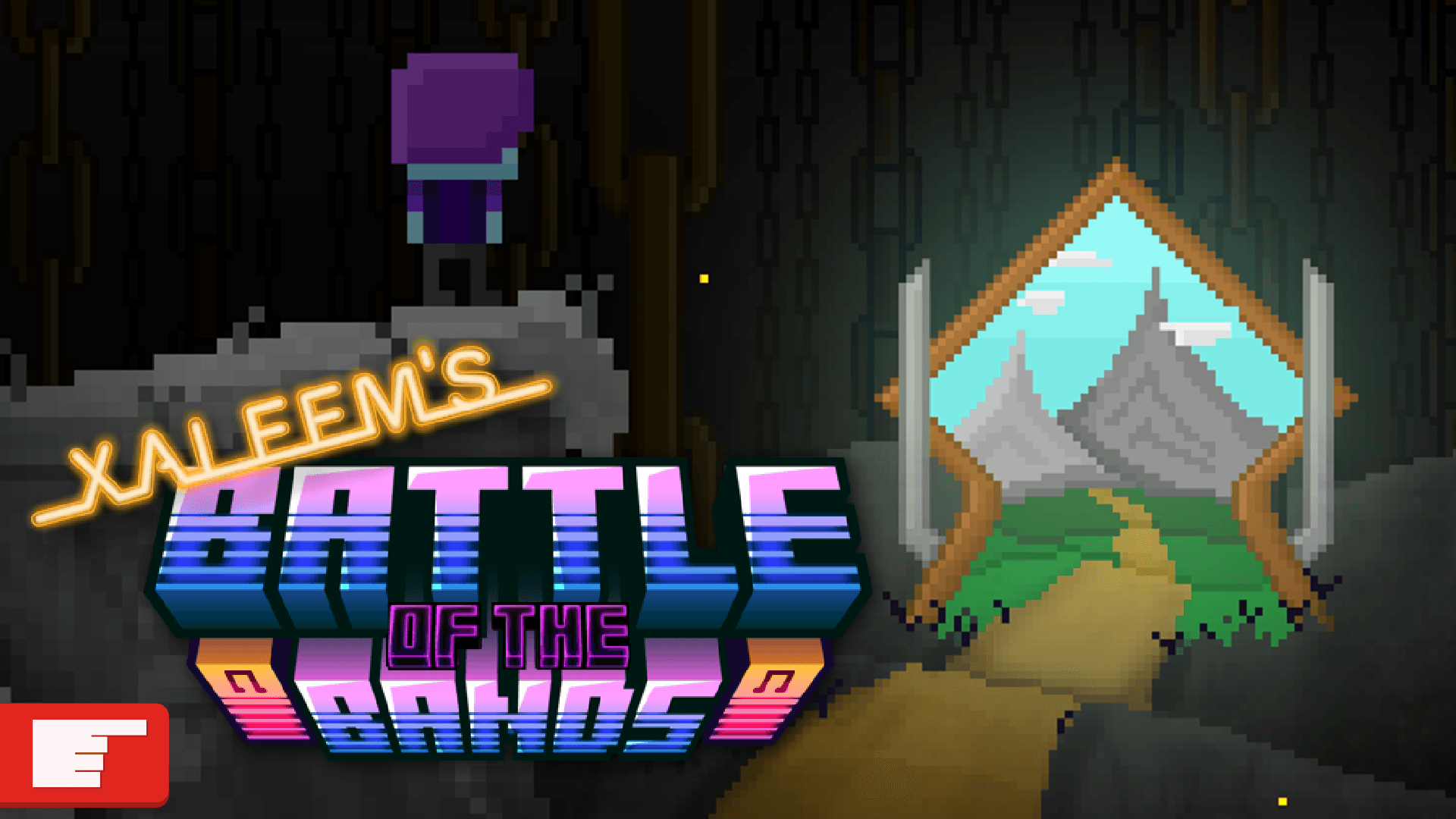 The logo for Battle of the Bands, a Minecraft map for 1.21.11 by FingerMaps on MCCreations