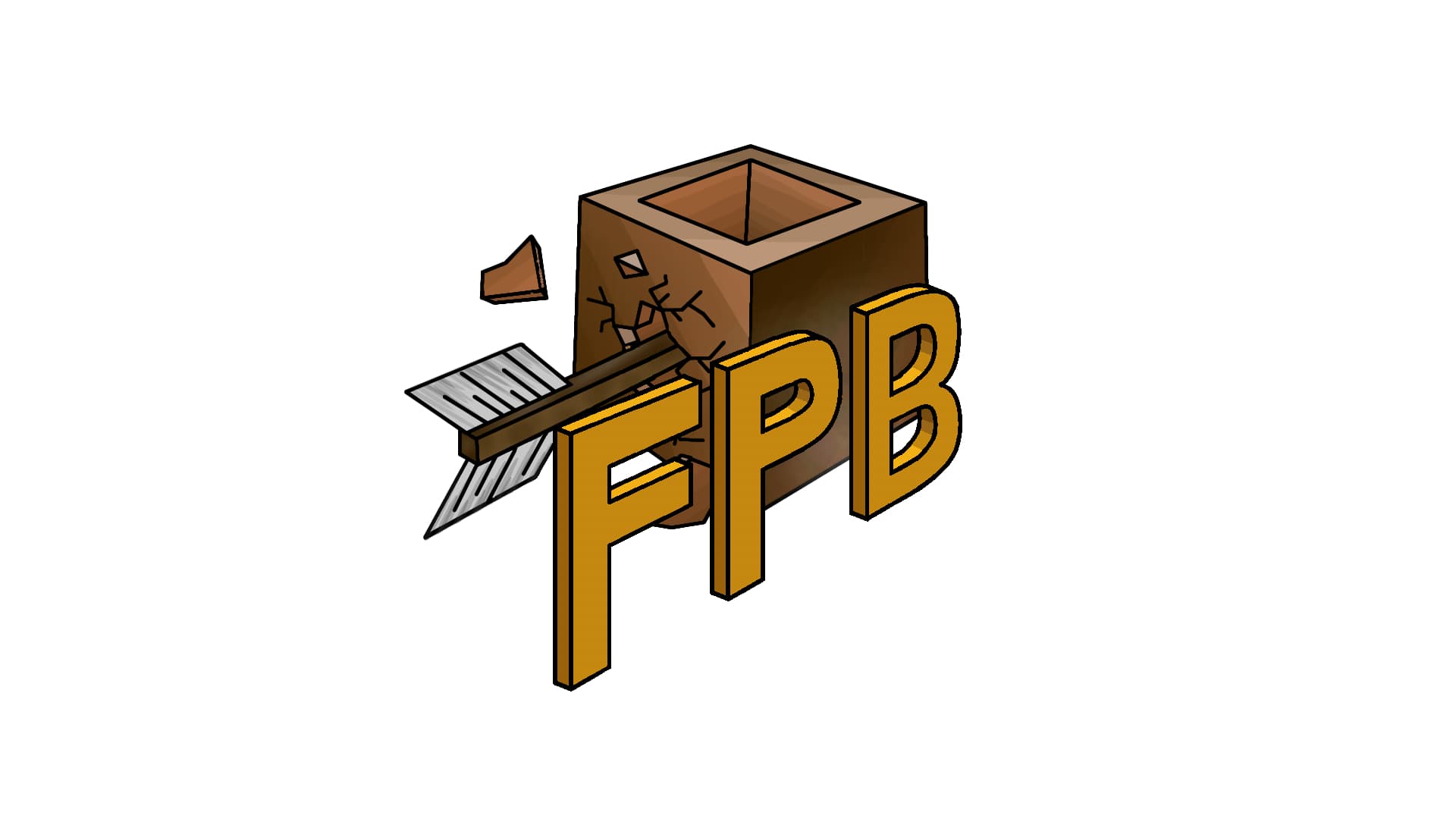 The logo for Flower Pot Battle, a Minecraft map for Minecraft 1.20.1 by Azerus Team on MCCreations