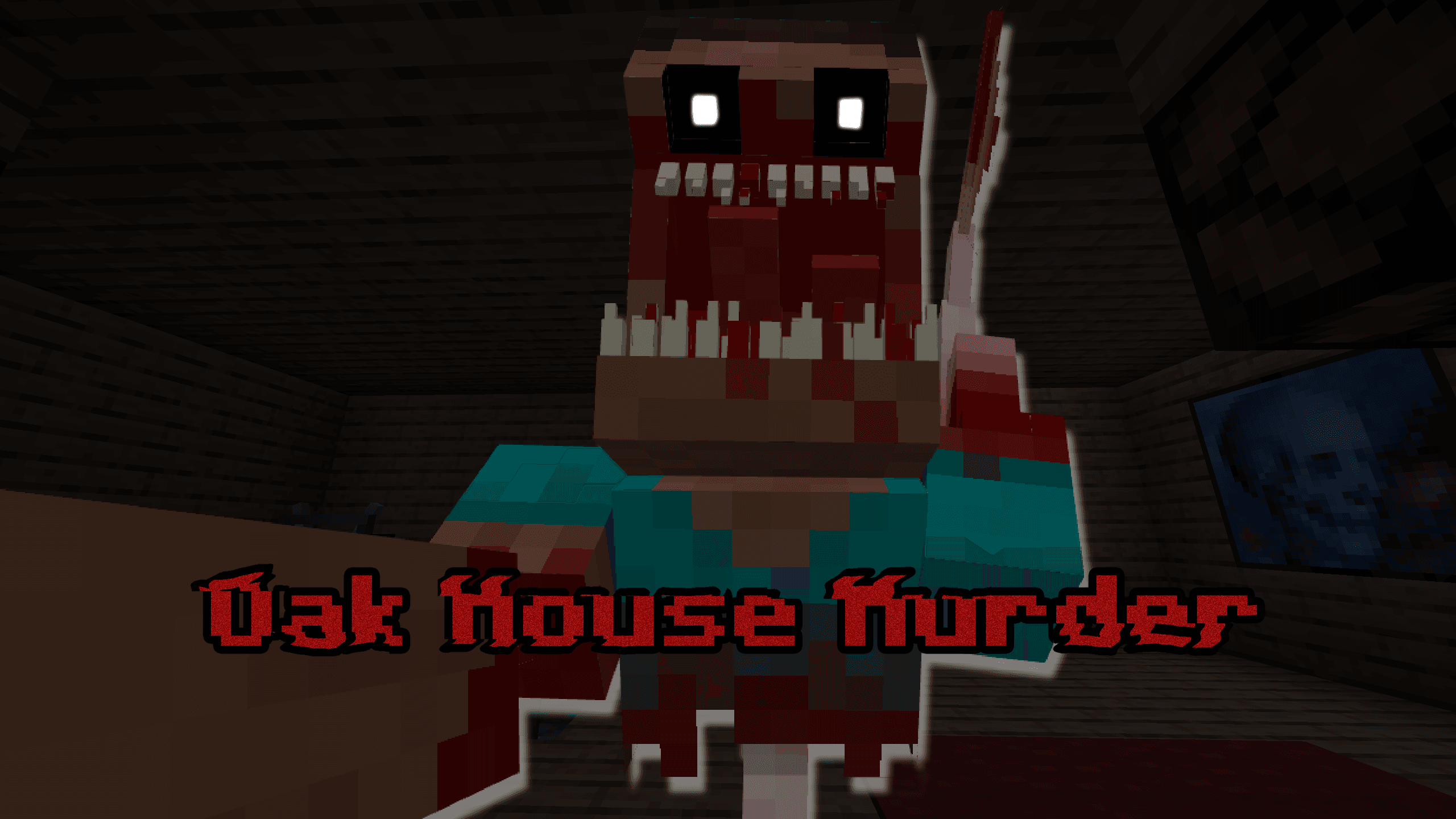 The logo for Oak House Murder, a Minecraft map for Minecraft 1.20.2-1.20.4 by OpenVoxel Studios on MCCreations