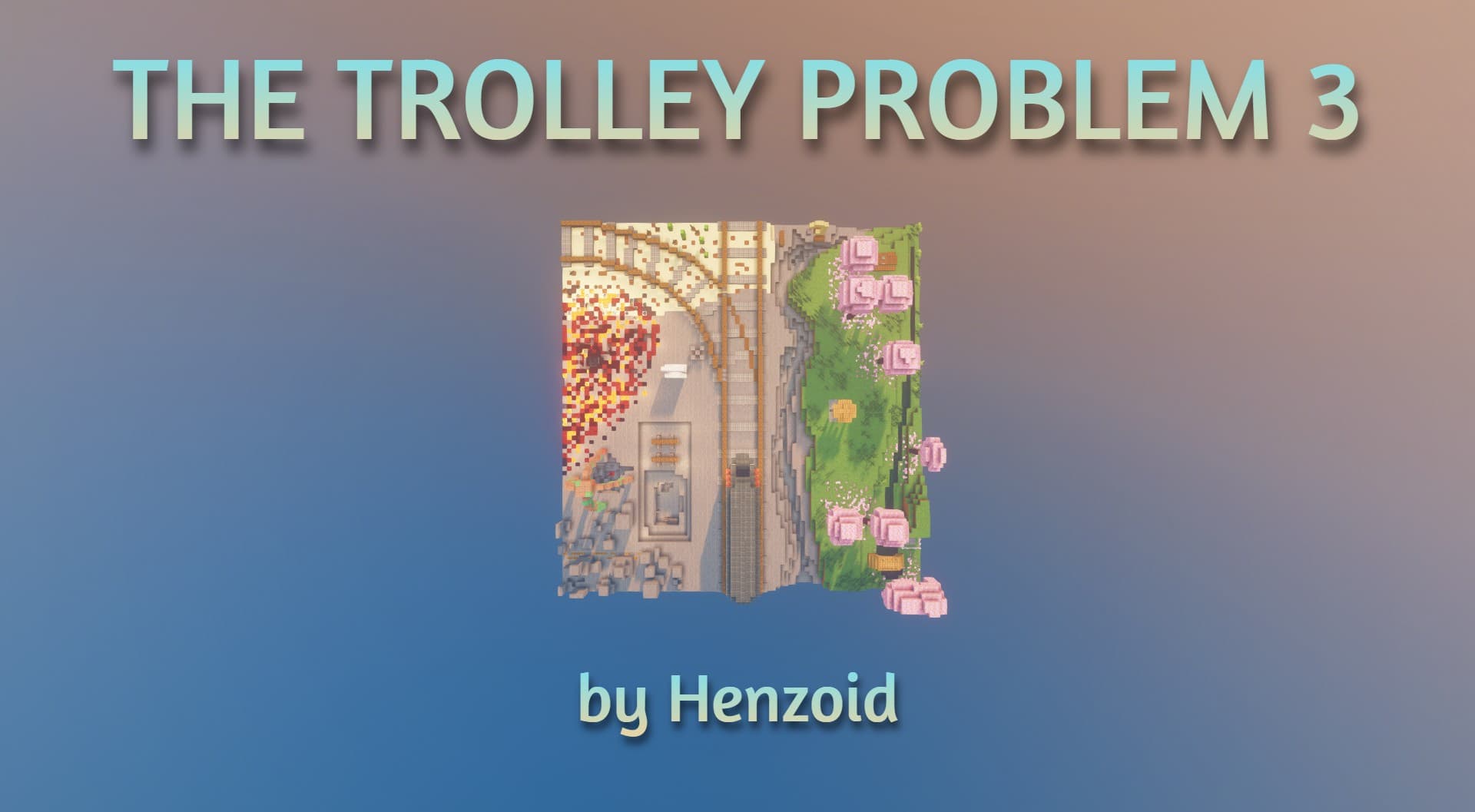 The logo for The Trolley Problem 3, a Minecraft map for Minecraft 1.21.4 by Henzoid on MCCreations