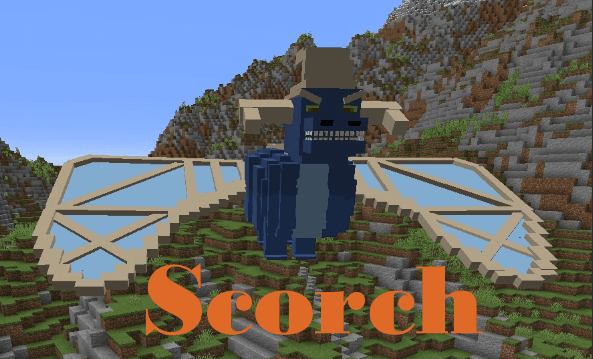 The logo for Scorch - Demo, a Minecraft Map for 1.20.4 by Ganbarisa