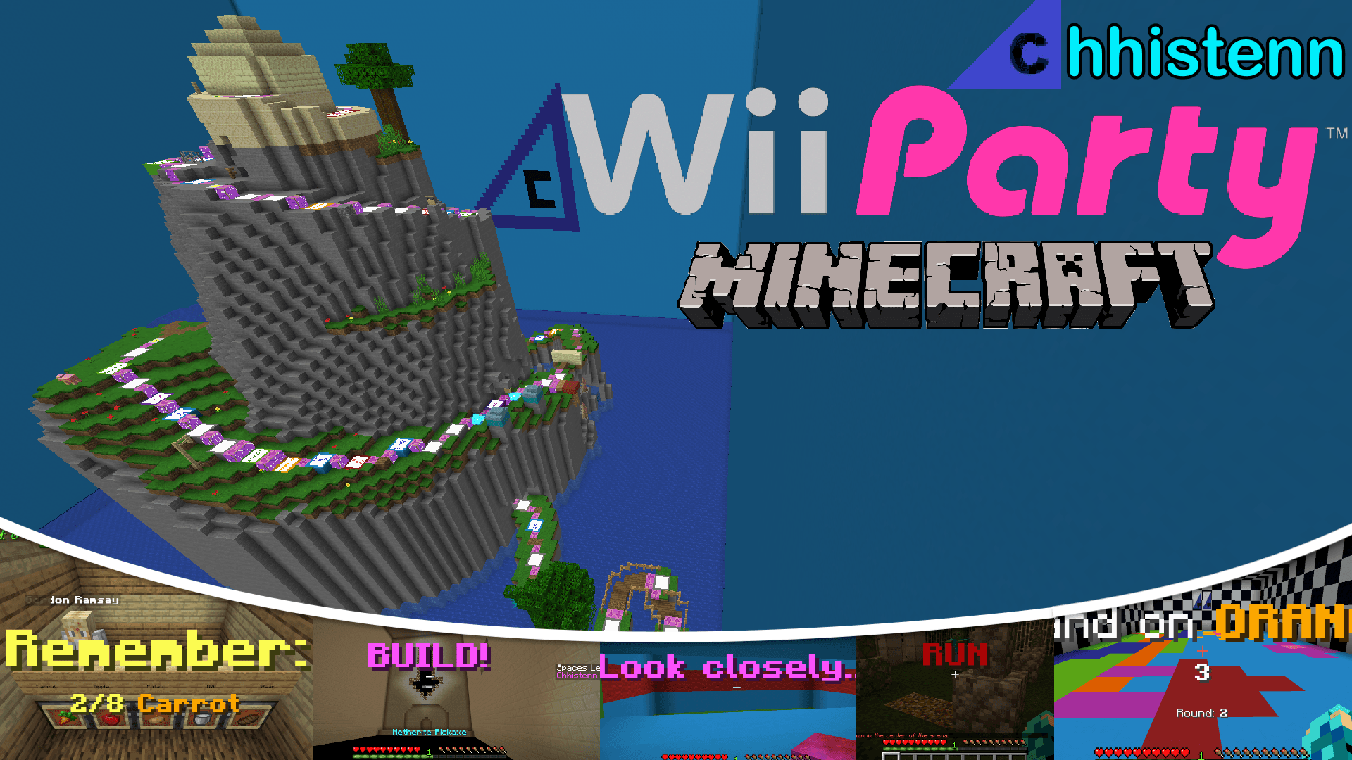 The logo for Wii Party, a Minecraft map for Minecraft 1.20.2 by Chhistenn on MCCreations