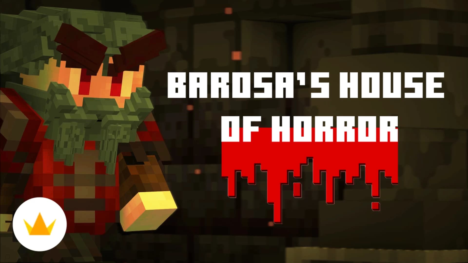 The logo for Barosa's House of Horror, a Minecraft map for Minecraft 1.20.4 by TheWorfer 27 on MCCreations