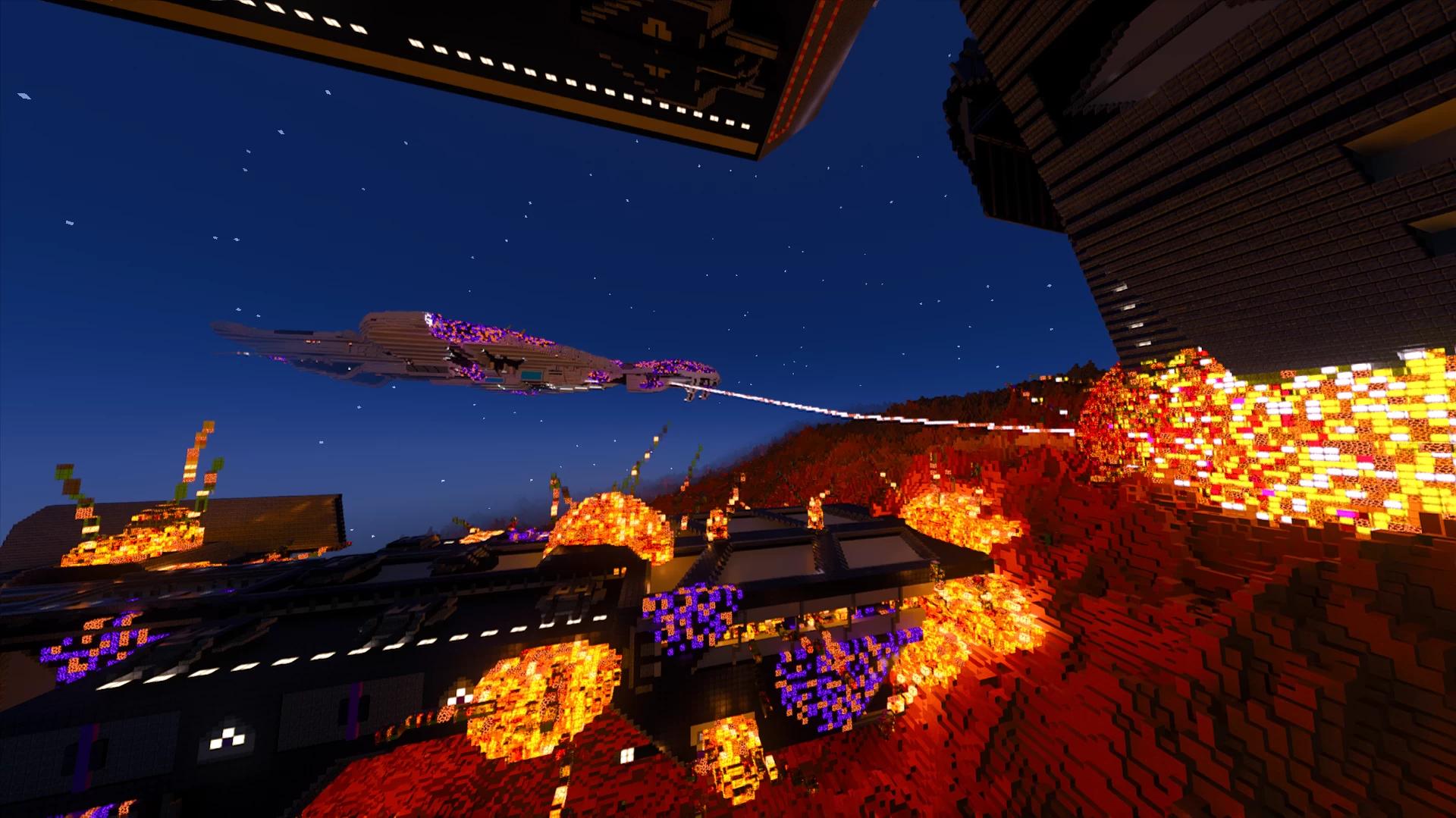 The logo for Halo Ship Warfare Diorama, a Minecraft map for Minecraft 1.21+ by Person_Named_Jeck on MCCreations