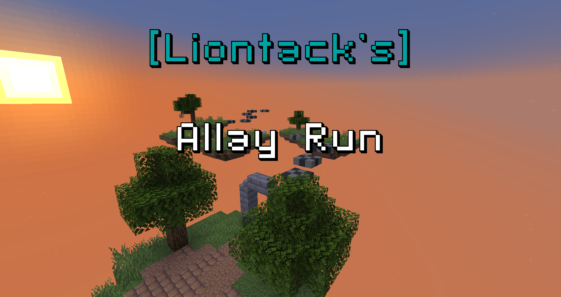 The logo for [Liontack's] Allay Run, a Minecraft Map for 1.20.1 by Liontack