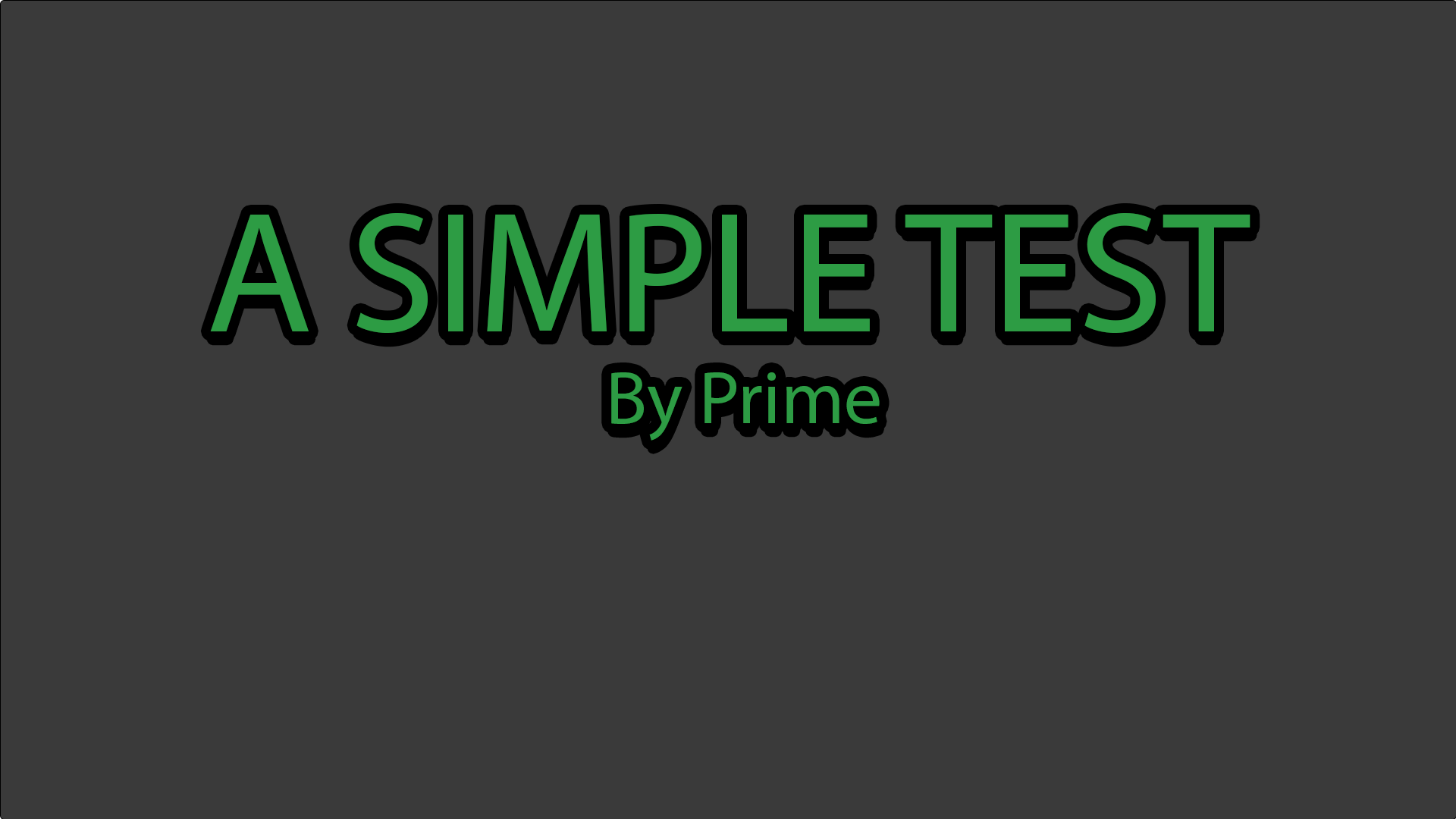 The logo for A Simple Test, a Minecraft Map for 1.19.2 by PRIME
