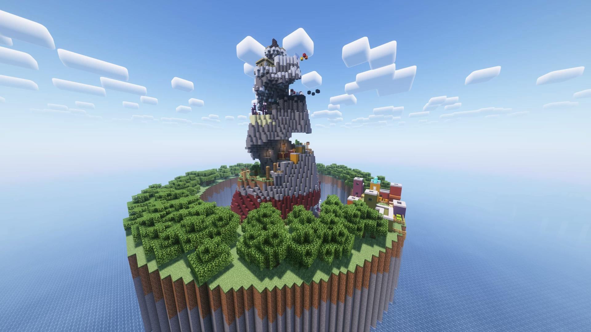 The logo for Parkour Mountain, a Minecraft Map for 1.20.1 by Teddyishappyl