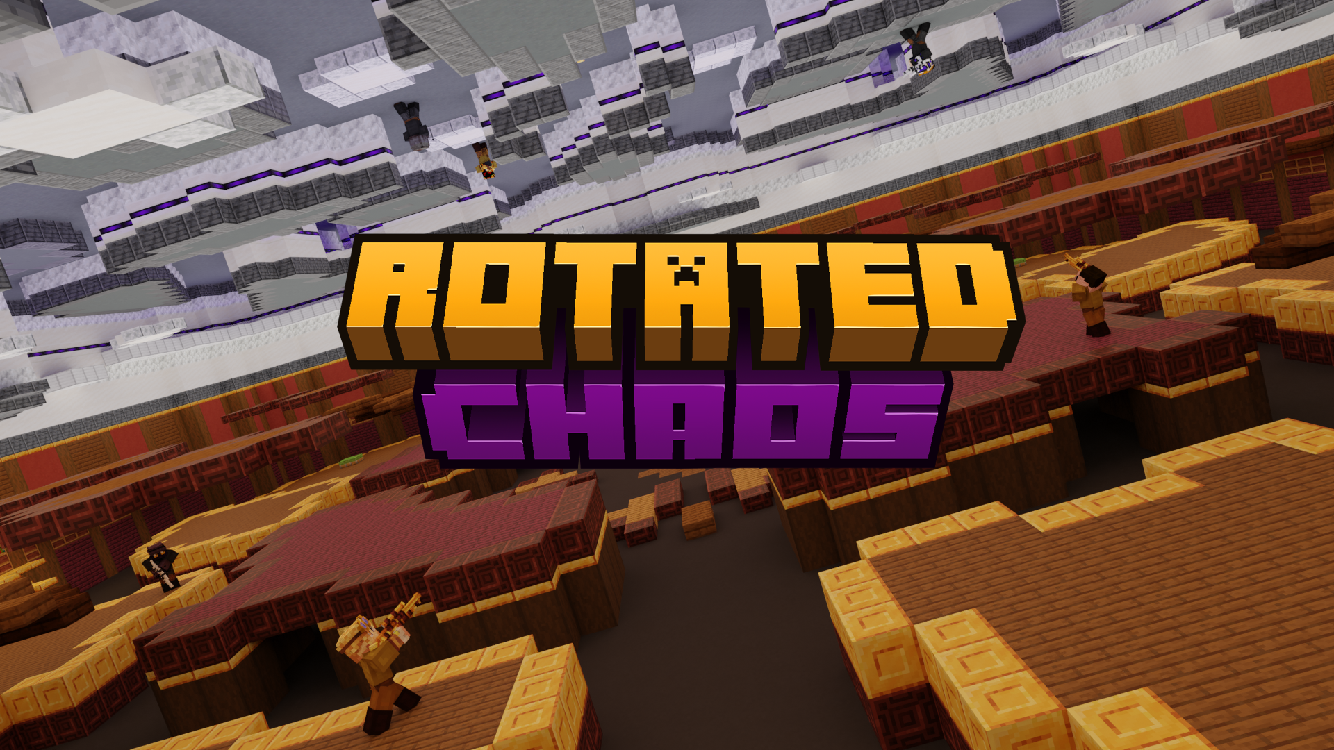 The logo for Rotated Chaos, a Minecraft Map for 1.19.3 by OneiricForge