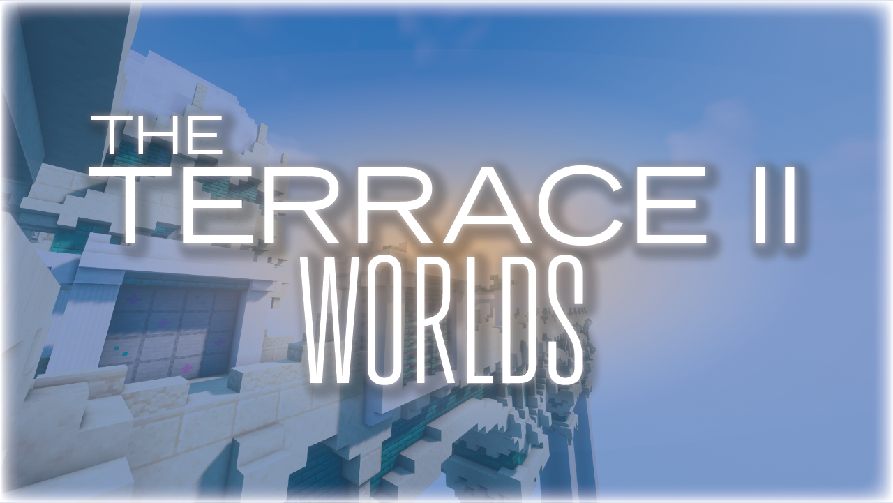 The logo for The Terrace 2: WORLDS, a Minecraft Map for 1.20.1 by FeatureFire