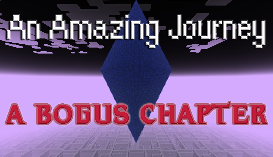 The logo for An Amazing Journey: A Bogus Chapter, a Minecraft Map for 1.20.4 by TheZaius