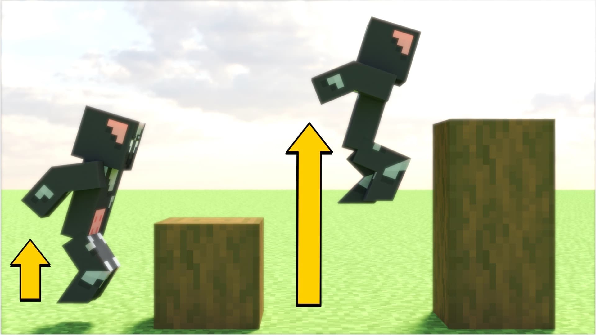Minecraft But Each Jump = Higher的标志,Minecraft数据包