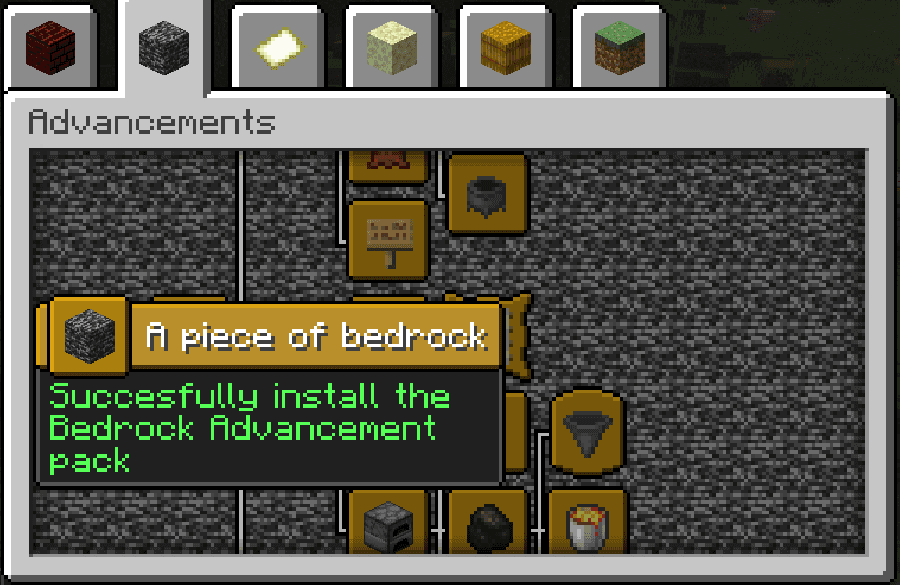 More Advancements: Achievements from the Bedrock Edition in Java Edition的标志,Minecraft数据包