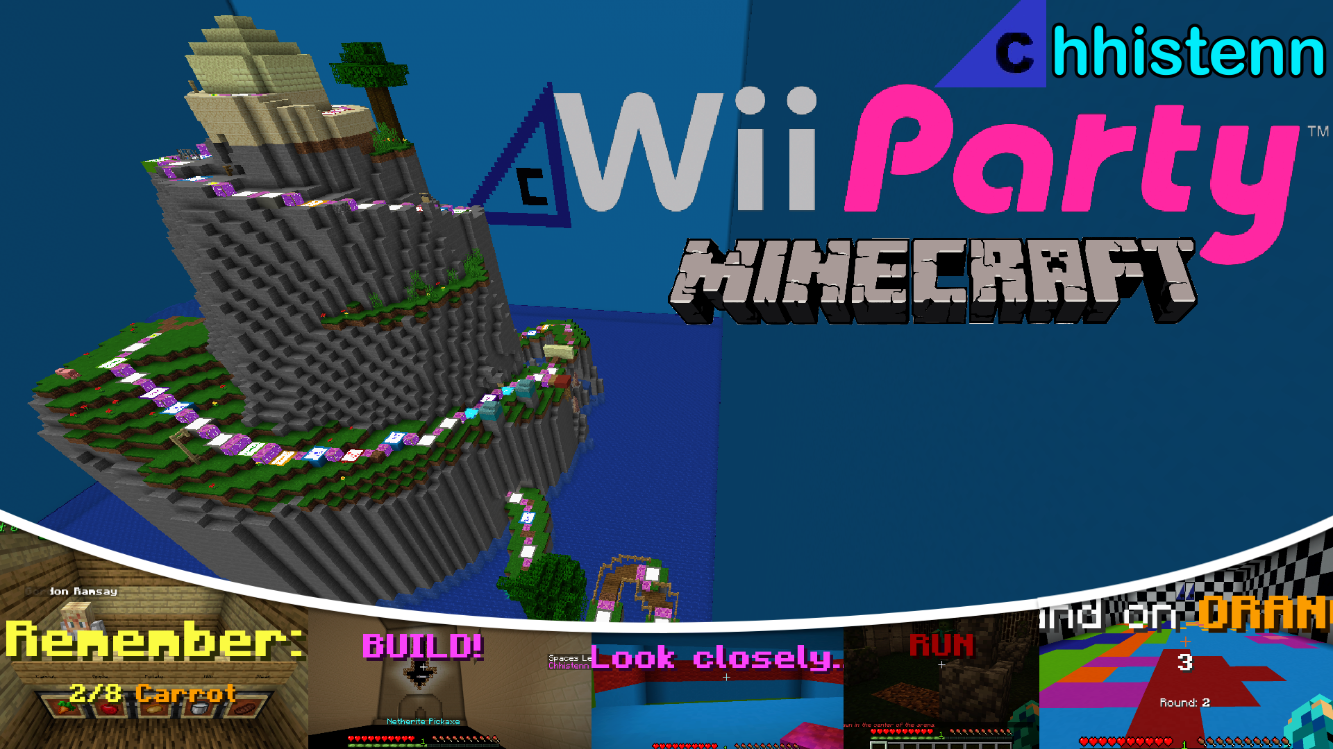 The logo for Wii Party, a Minecraft Map for 1.20.2 by Chhistenn