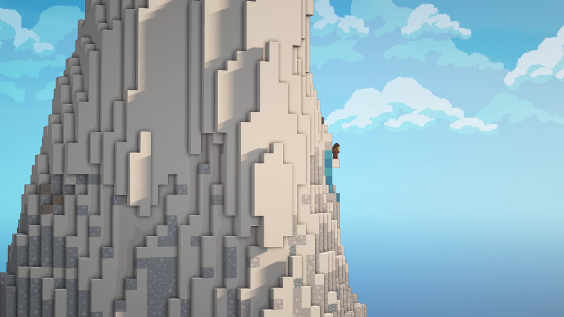 The logo for Over the Top, a Minecraft Map