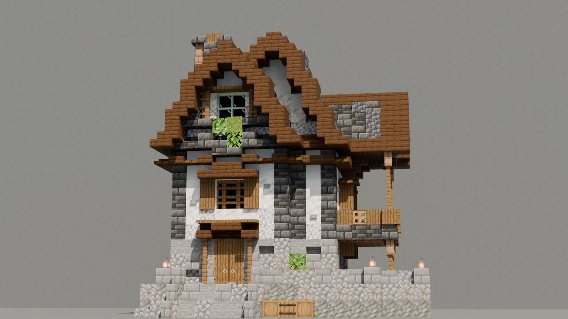 The logo for Minecraft Medieval House - The Start, a Minecraft Map